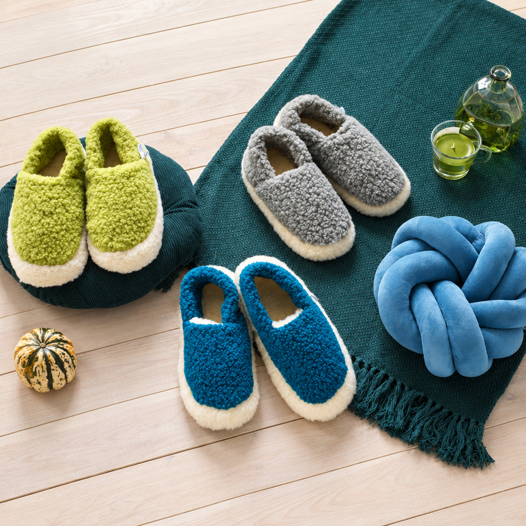 Pure Wool Slippers – Handcrafted in Ireland 🇮🇪✨

Material: 100% Siberian Wool
Unisex Design: Yoko Wool

